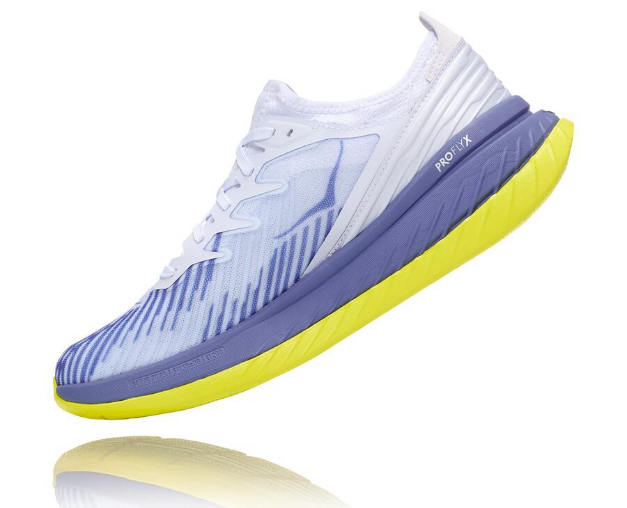 Hoka One One Tenisky Damske Biele/Modre - Carbon X-SPE - 57023-HAEJ